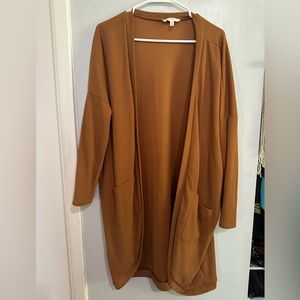 Orange duster cardigan